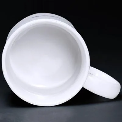 Vista 3 de Taza de color blanco con texto en inglés "I DON'T HAVE A DIRTY MIND, I HAVE A SEXY IMAGINATION " taza de café de cerámica blanca (11 oñas) – Mejor