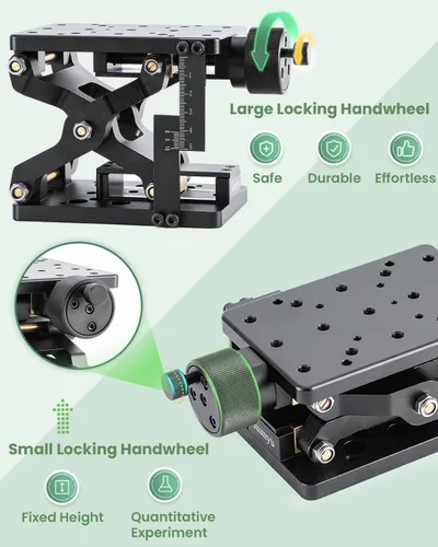 Vista 4 de Z-Axis Plataforma de elevación manual 2.362 in Deslizamiento Mesa de desplazamiento de elevación High Precise Optical Sliding Lifting Displacement