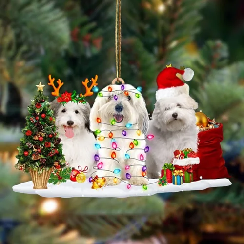 Vista 29 de Nazenti Adorno de Navidad personalizado con amigos Affenpinscher – Adorno de perro personalizado para amantes de las mascotas, acrílico plano