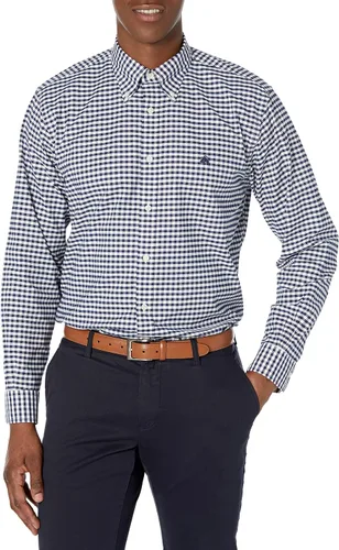 Vista 48 de Brooks Brothers Camisa Deportiva de Manga Larga sin Planchar con Botón para Hombre CORAL ROJO