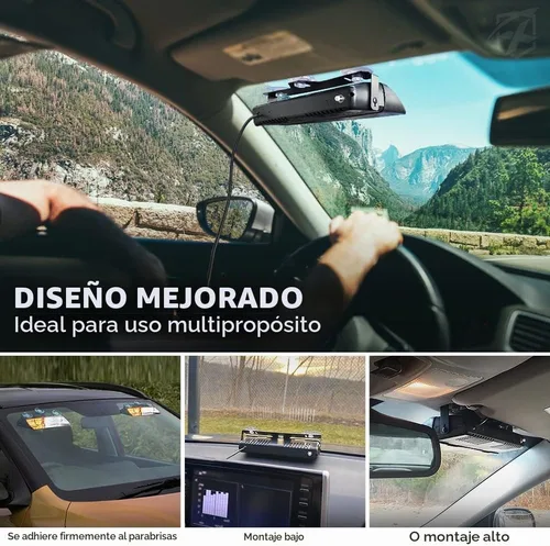 Vista 3 de Xprite Luces estroboscópicas de emergencia 2 en 1 de alta intensidad con 32 LED para salpicadero, luz intermitente interior para parabrisas con Ámbar