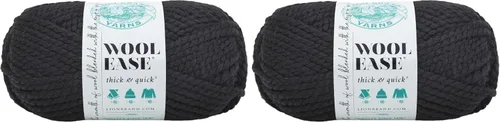Vista 46 de Lion Brand Yarn - Ovillo de lana Wool-Ease Thick & Quick color fuerza aérea Super Bulky Wool Acrylic Blend Fiber for Soft Hats, Sweaters, Chunky