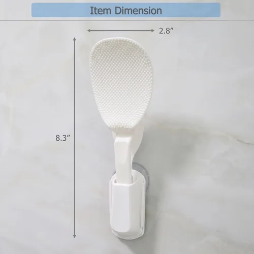 Vista 7 de EIKS Espátula de paleta de arroz de plástico con soporte de ventosa