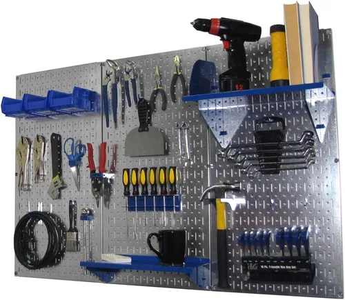 Vista 21 de Organizador de herramienta control de pared 30-wrk-400wb estándar panel perforado mesa de trabajo de metal, 30-WRK-400 BB