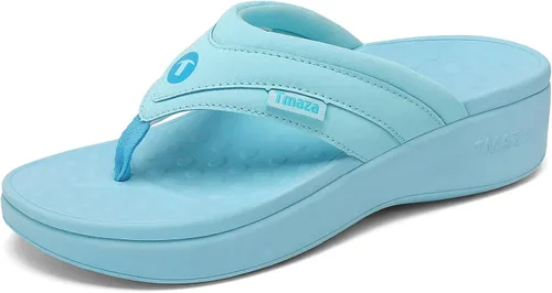 Vista 16 de Orthopedic Arch Support Flip Flops for Women Adjustable Strap Double Layer Comfort Sandals Plantar Fasciitis Heel Pain Relief Orthopedic Beach