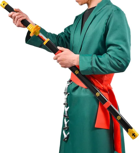 Vista 4 de Anime Sword 41 inch,Zorowado ichimonjiAnime Original Texture,for Role-Playing and Collection, with One Display Stand