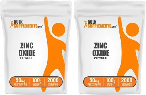 Vista 8 de BulkSupplements. com Polvo de óxido de zinc – Suplemento de óxido de zinc, suplemento mineral para apoyo inmunológico – Sin gluten, 50 mg por