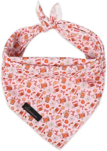 Vista 14 de ARING PET Bandana de abeja para perros, bandana de abejas amarillas rosas para mascotas, bufanda triangular, baberos para cachorros, pequeños Rosa