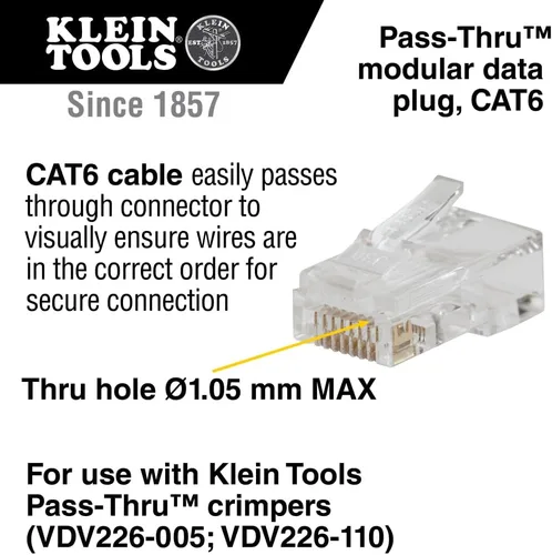 Vista 2 de Klein Tools cable modular para transferencia de datos