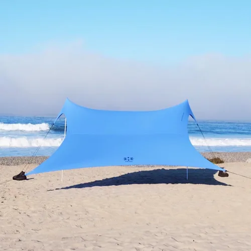 Vista 16 de Neso Gigante - Carpa de Playa Portátil Refugio Solar - Toldo de Sombra de Playa Ligero - Fácil Instalación para Salidas Familiares - Esquinas