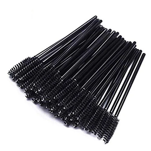 Vista 13 de Tbestmax 100 cepillos desechables para pestañas, varitas de rímel para extensión de pestañas de ojos, cejas y maquillaje, color rosa