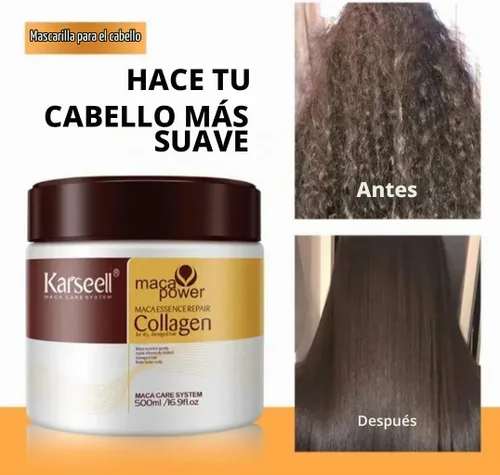 Vista 6 de Karseell - Mascarilla para el cabello con colágeno para reparación profunda y dañada para el cabello