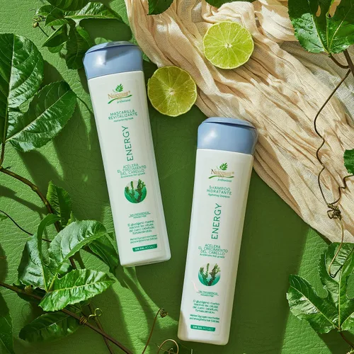 Vista 4 de Naissant Energy Set Tratamiento y champú Acelerador del crecimiento del cabello y fortalecedor para cabello teñido Enriquecido con glucógeno