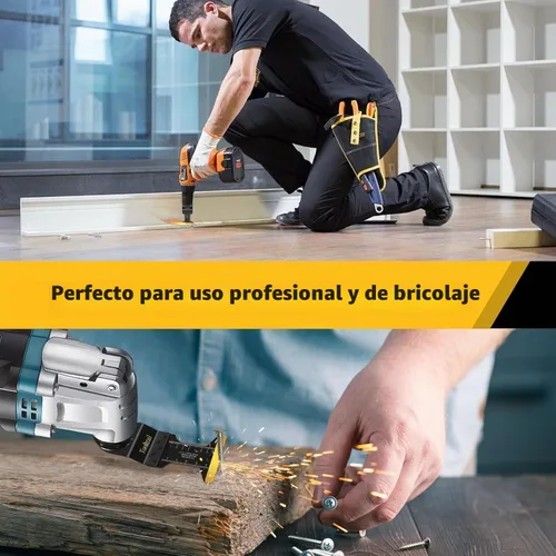 Vista 7 de 50 piezas de cuchillas oscilantes para metal, kits de cuchillas multiherramienta universales para metal, clavos de madera y plástico, cuchillas