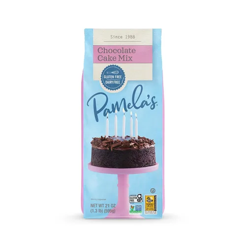 Vista 3 de Pamela's Products Mezcla de pastel de chocolate sin gluten (6 x 21 onzas)