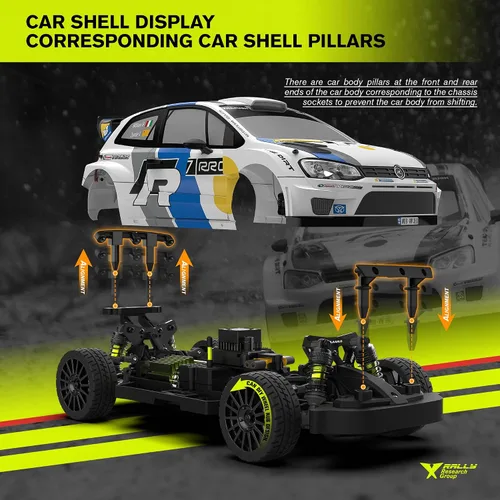 Vista 6 de RLAARLO 1/12 RC Coches sin escobillas para adultos con velocidad máxima de 50+ MPH, coche de rally todo terreno, camión RC todoterreno 4W, camiones