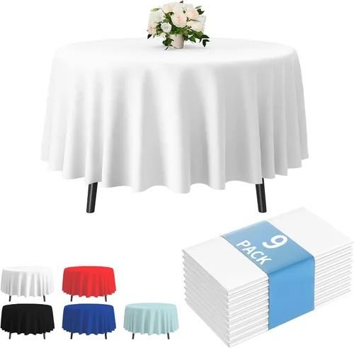 Vista 18 de Fixwal Mantel de plástico negro desechable de 54 x 108 pulgadas, mantel rectangular impermeable, paquete de 5 para graduación, decoración de fiesta