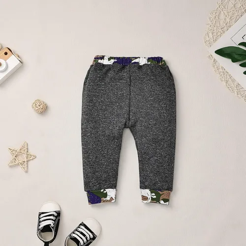 Vista 6 de FOCUTEBB Conjunto de ropa para bebé niño a cuadros para otoño e invierno, de manga larga, sudadera con capucha y pantalones