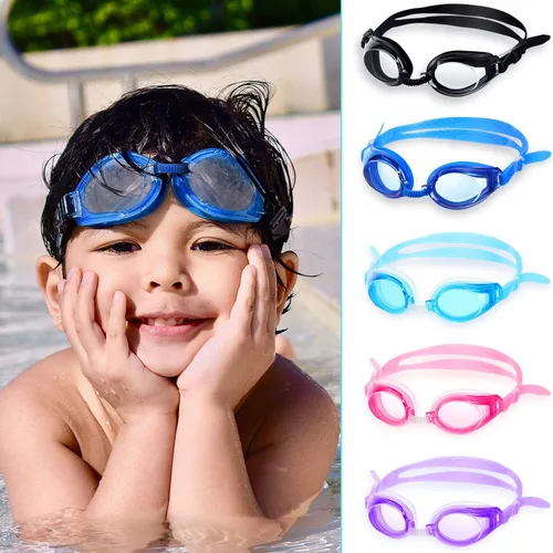 Vista 4 de Gejoy 12 pares de gafas de natación para niños sin fugas, gafas de natación de visión amplia para jóvenes y adolescentes de 6 a 14 años