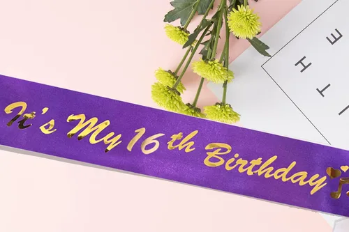 Vista 4 de Coronas de cumpleaños para mujer It's My 5th Sash and Tiara Corona de cumpleaños para mujeres, decoraciones de fiesta