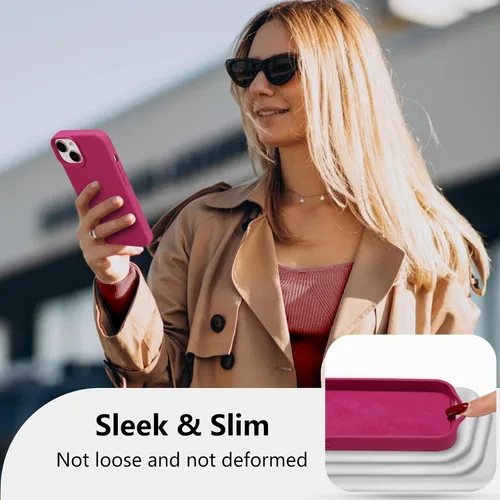 Vista 232 de Funda magnética de silicona para iPhone 13 Pro, color blanco antiguo [Compatible con Magsafe] [Forro de microfibra suave antiarañazos], funda