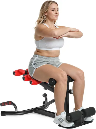 Vista 11 de MERACH Deep Squat Machine for Women, Adjustable Glutes Trainer Machine, Core & Leg Exercise, Push Up Board Workout Equipment at Home Gym