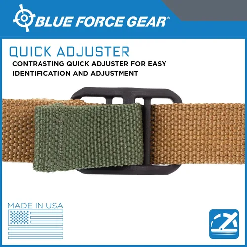 Vista 3 de Blue Force Gear Eslinga de Transporte Estándar — Correa de Utilidad Ajustable de 2 Puntos con Ajuste Rápido, Eslinga Duradera de Servicio Pesado