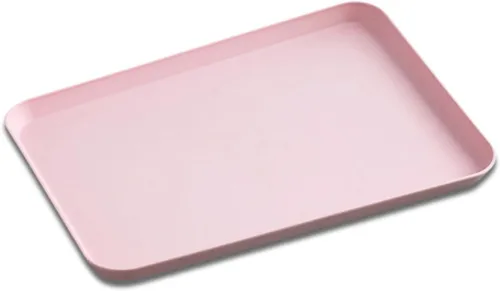 Vista 8 de Bandejas de comida rápida de 10 x 14 pulgadas, popote de trigo, bandeja rectangular para servir, bandeja de almuerzo y cena, bandejas de cafetería