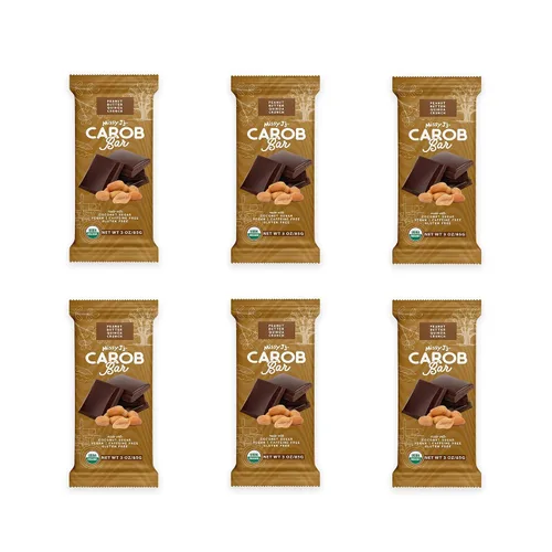 Vista 11 de Missy J's Barras orgánicas de coco y almendra, paquete de 2, algarroba hecha con azúcar de coco, veganas y sin gluten, sustituto saludable sin