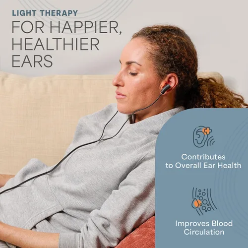 Vista 5 de Lifepro - Dispositivo de terapia de luz roja para nariz y oídos, terapia nasal infrarroja cercana recargable para el alivio del dolor de senos