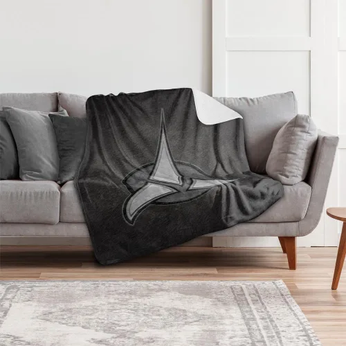 Vista 6 de Manta de Star Trek, 50 x 60 pulgadas, Klingon Empire Silky Touch Sherpa Back Manta súper suave