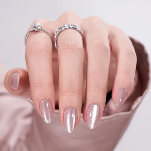 Vista 25 de BTArtbox - Uñas a presión, color crema de vainilla, cuadrado corto, melocotón degradado, 32 unidades 2+ Weeks Wear, Salon-Quality Natural Nails