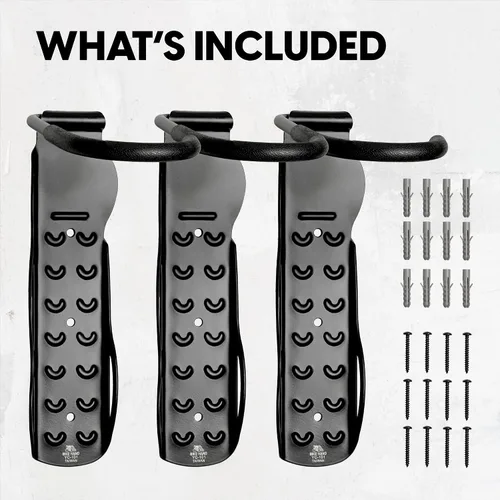 Vista 7 de BikeHand - Soporte de pared para bicicleta, soporte vertical resistente para montaje en pared, para almacenamiento interior de cobertizo de garaje
