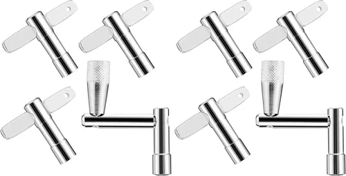 Vista 11 de EASTROCK - Juego de 3 piezas de llave de afinación de tambor con broca de taladro, llave de percusión para accesorios de tambor Acero al manganeso