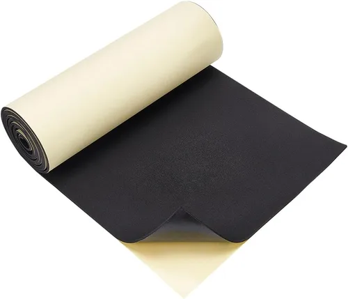 Vista 22 de BENECREAT Rollo de espuma EVA autoadhesivo de 0.039 in de grosor, 78.7 x 11.8 pulgadas, hoja acolchada de espuma negra para proteger muebles