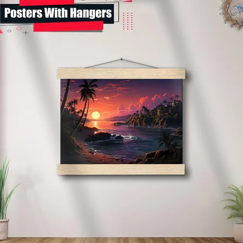 Vista 3 de Neon Sunset Vibes Florida Synthwave Sunset Framed poster Print, Retro Miami Style Wall Art, poster Prints, Art Decor