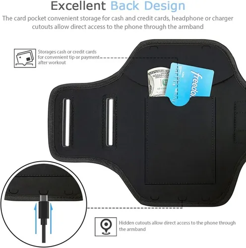 Vista 3 de Pixel 10 9 Pro - Brazalete JEMACHE resistente al agua, para gimnasio, correr, entrenamientos, teléfono para Google Pixel 10Pro 9Pro 10 9 8 7 9a 8a