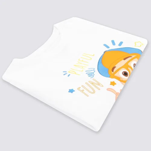 Vista 8 de Blippi Camiseta Camisas para niños Camiseta 100% algodón Tallas 2T-8
