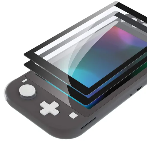 Vista 12 de eXtremeRate Protector de pantalla de vidrio templado 9H para Nintendo Switch Lite, paquete de 2, 0.020 in de grosor, 99.9% de transparencia, fácil