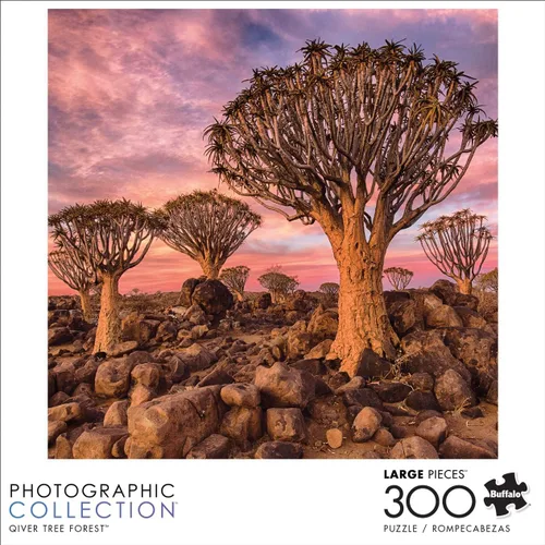 Vista 2 de Buffalo Games - Quiver Tree Forest - Rompecabezas de 300 piezas grandes