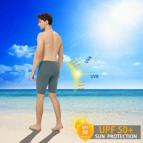 Vista 39 de Traje de baño deportivo competitivo para hombre, traje de entrenamiento de resistencia de carreras, pantalones cortos de natación de secado rápido