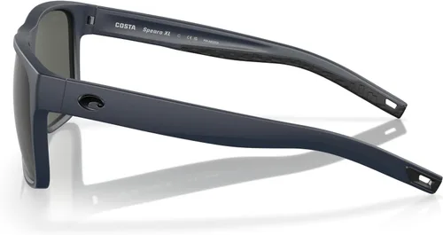 Vista 29 de Costa Man - Gafas de sol con montura negra mate, lentes de espejo verde, 2.323 in