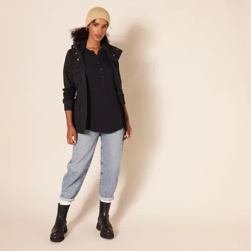 Vista 4 de Tienda Essentials - Blusa tejida de manga larga para mujer
