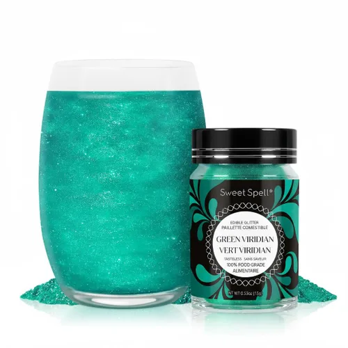 Vista 7 de Sweet Spell - Purpurina comestible (15g) - Destellos brillantes para bebidas, pasteles, cócteles - Purpurina 100% comestible y de grado alimenticio
