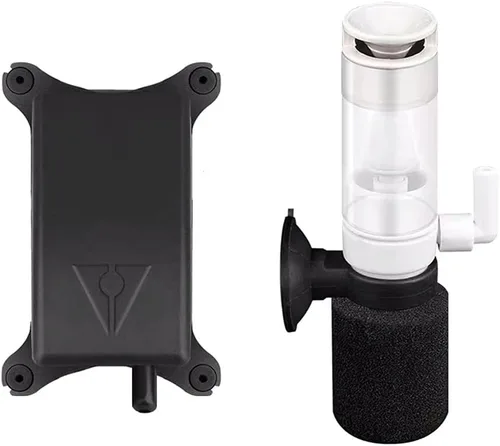 Vista 9 de HIERYAN Mini filtro, súper mini filtro de esponja individual para acuario, bomba de aire ultra silenciosa de filtración 3 en 1, filtro de espuma