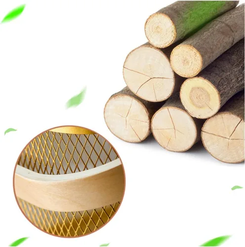 Vista 5 de Cesta organizadora de almacenamiento de malla de acero, cesta de frutas con mango de madera, ideal para cocina, baño, cestas de picnic, despensa