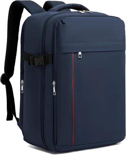 Vista 9 de Kono Mochila de mano 40x20x25 Bolsa de mano Viaje en avión 20L, mochila para laptop de 15.6 pulgadas, para hombres y mujeres, Negro, 20 l, Mochila