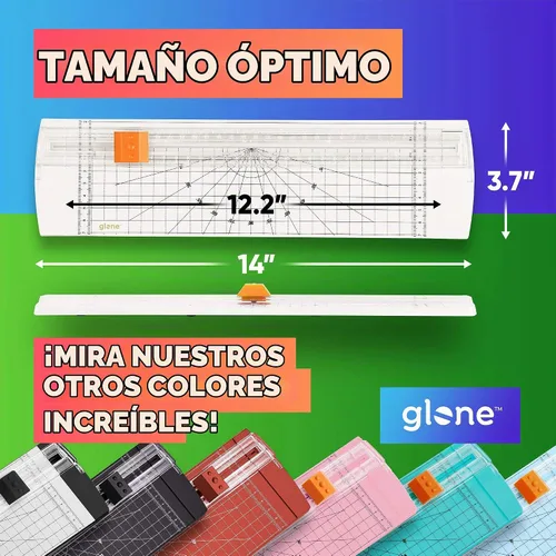Vista 3 de Glone Recortadora de papel de 12 pulgadas, cortador de papel tamaño A4 con protección automática de seguridad para cupón, papel de manualidades