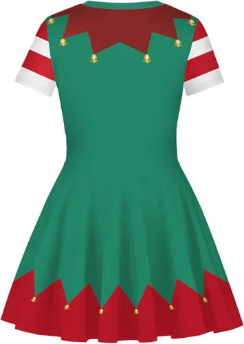 Vista 3 de yolsun Ugly Sweater Dress for Girl Christmas Party Costume