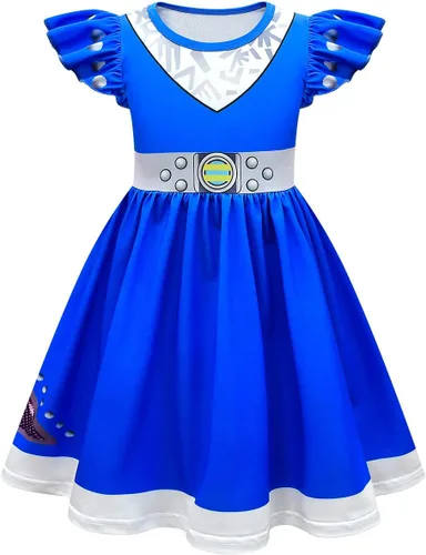 Vista 3 de Zombies Alien Girls Blue Dress for Girls